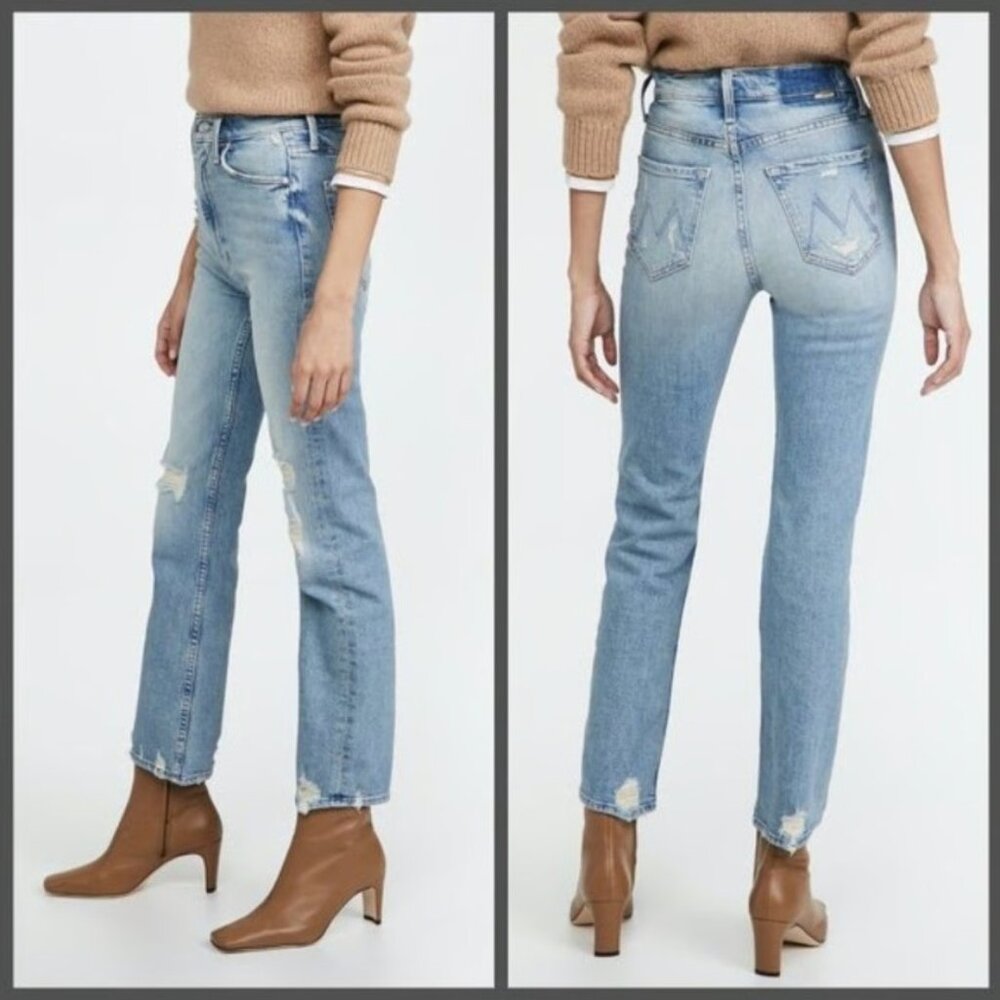 Mother High Waisted Rider Skimp Jeans in colour "The Confession" Straight, 23